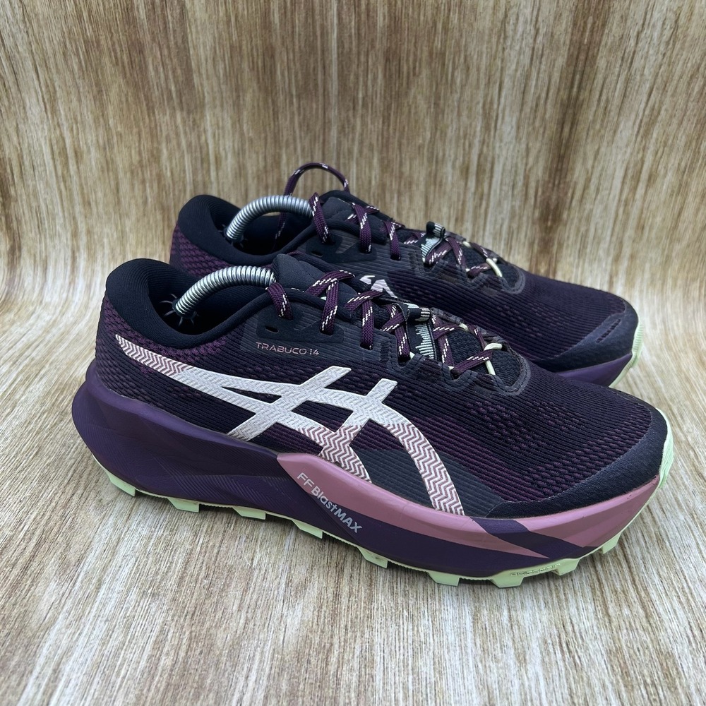 ASICS Trabuco 14 Women's Size 7.5 Purple Trail Running Shoes Sneakers 1012B938